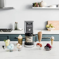 Ninja Creami Deluxe Ice Cream Maker - Stone Silver