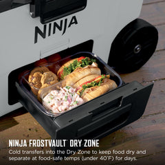 Ninja FrostVault™ 45qt Wheeled Cooler with Dry Zone, Cloud White