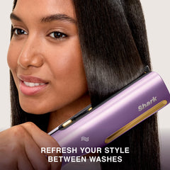 Shark SilkiPro™ Hair Straightener and Dryer in Rose - Plum Satin