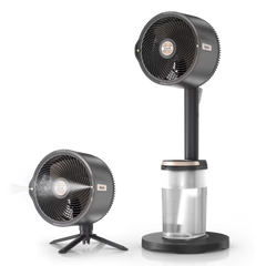 Shark FlexBreeze™ Pro Mist Indoor Outdoor Pedestal & Table Fan With Water Tank (Charcoal) - Charcoal Grey