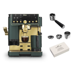 Ninja Luxe™ Café Premium Espresso Machine in Cyberspace - Emerald & Gold