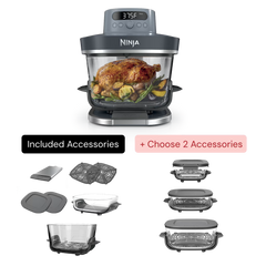 Build Your Own Ninja Crispi® Pro 6-in-1 Glass Countertop Air Fryer, Cyberspace