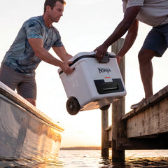 Ninja FrostVault™ 42qt Wheeled Cooler with Dry Zone, Cloud White - White