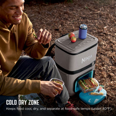 Ninja FrostVault™ Go Backpack Cooler & Crispi® Cooking System Bundle, Birch Beige