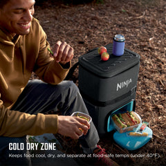 Ninja FrostVault™ Go Backpack Cooler & Crispi® Cooking System Bundle, Charcoal Gray