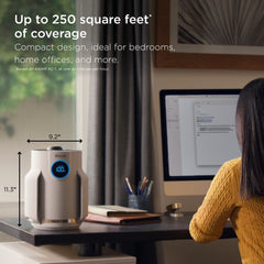 Shark NeverChange™ Air Purifier Compact Pro Bundle, Dove
