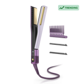 Shark SilkiPro™ Hair Straightener and Dryer in Rose - Plum Satin