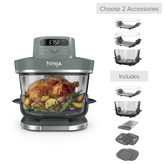 Build Your Own Ninja Crispi® Pro 6-in-1 Glass Countertop Air Fryer, Ash Gray