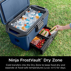 Ninja FrostVault™ 50qt Hard Cooler with Cold Dry Zone, Waterside Wind Down - Waterside Wind Down