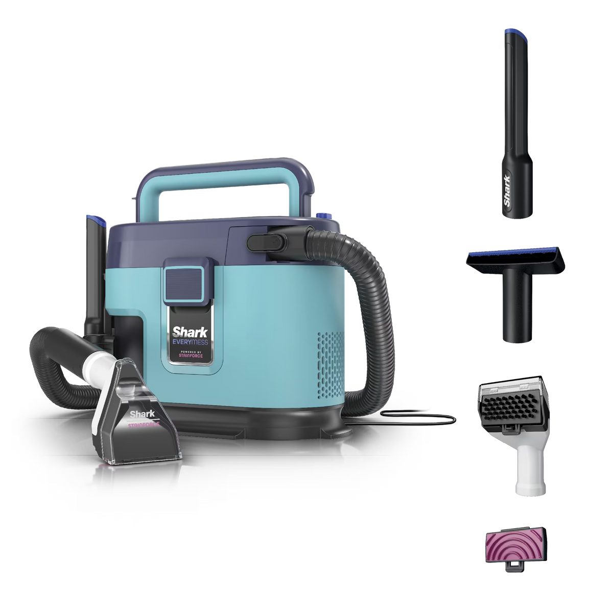 Shark® EveryMess™ Corded Portable Wet & Dry Vac and Stain Remover, Light Blue - Teal
