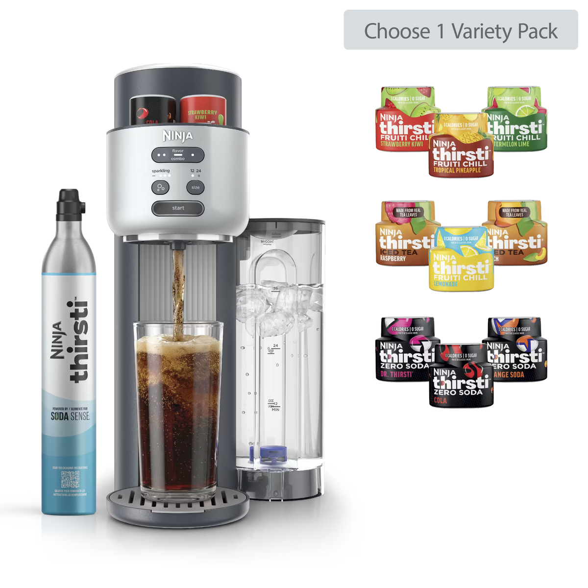 Build Your Own Ninja Thirsti™ Variety Bundle with Extra CO2, Cyberspace