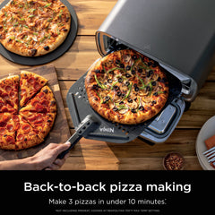 Ninja Artisan™ 5-in-1 Portable Electric Pizza & Outdoor Oven, Dark Gray