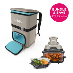Ninja FrostVault™ Go Backpack Cooler & Crispi® Cooking System Bundle, Birch Beige
