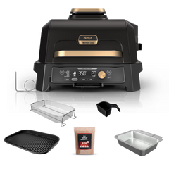 Ninja Woodfire Pro Connect™ Premium XL Outdoor Grill & Smoker, Black & Gold - Black & Gold