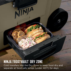 Ninja FrostVault™ 45qt Wheeled Cooler with Dry Zone, Birch Beige