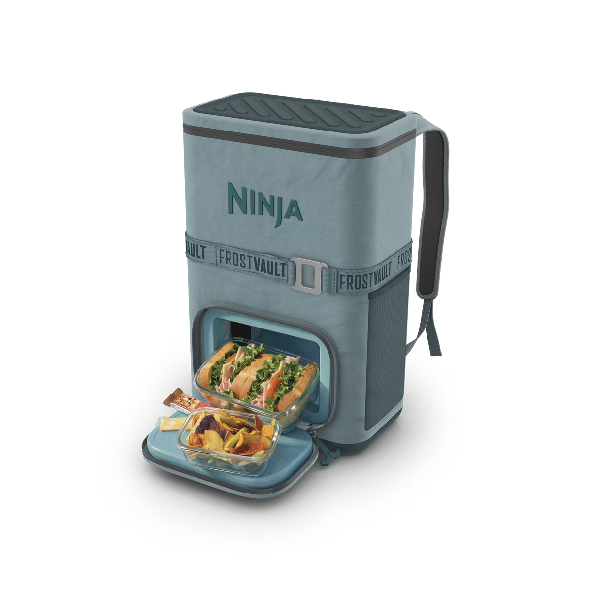 Ninja Outdoor FrostVault™ Go 24-Can Backpack Soft Cooler with Cold Dry Zone, Waterside Wind Down - Waterside Wind Down