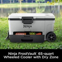 Ninja FrostVault™ 65qt Wheeled Cooler with Dry Zone, Waterside Wind Down - Waterside Wind Down