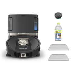 Shark PowerDetect™ 2-in-1 Robot Vacuum and Mop with NeverTouch™ Pro Base (Black) - Black