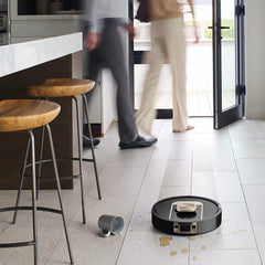 Shark® PowerDetect™ ThermaCharged Robot Vacuum & Mop 2-in-1 NeverTouch™ Pro Heated Mop Wash & Dry Base, Black - Black