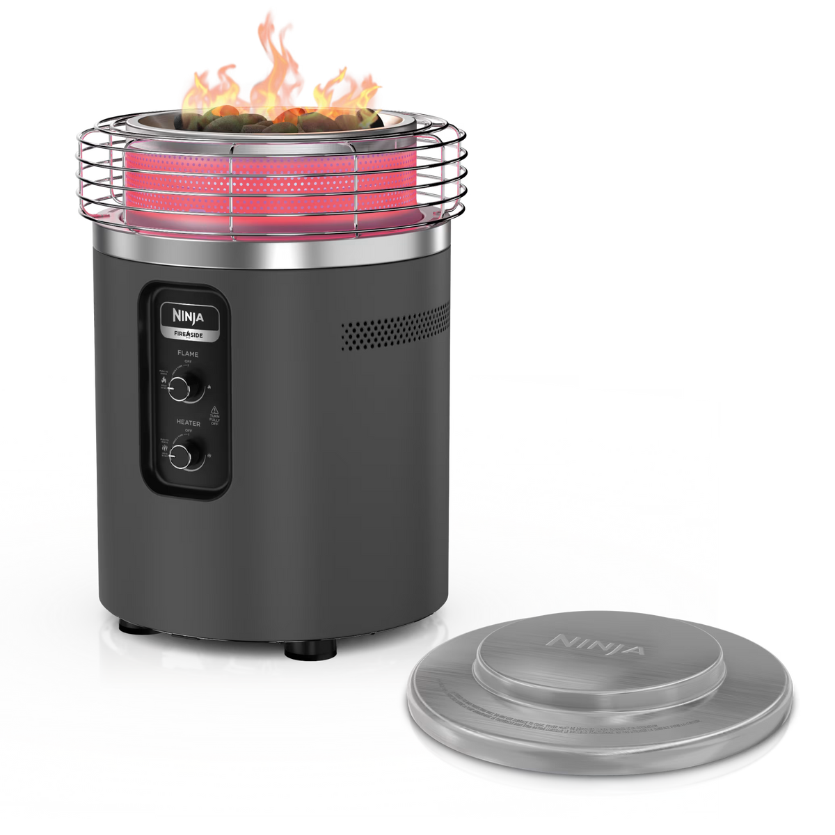 Ninja Fireside360™ Outdoor Heater & Fire Pit and Top Cover Bundle
