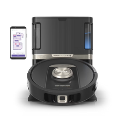 Shark PowerDetect™ 2-in-1 Robot Vacuum and Mop with NeverTouch™ Pro Base (Black) - Black