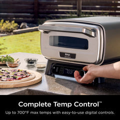 Ninja Artisan™ 5-in-1 Portable Electric Pizza & Outdoor Oven, Dark Gray