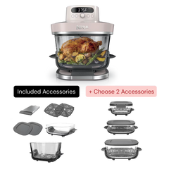 Build Your Own Ninja Crispi® Pro 6-in-1 Glass Countertop Air Fryer, Rose Quartz