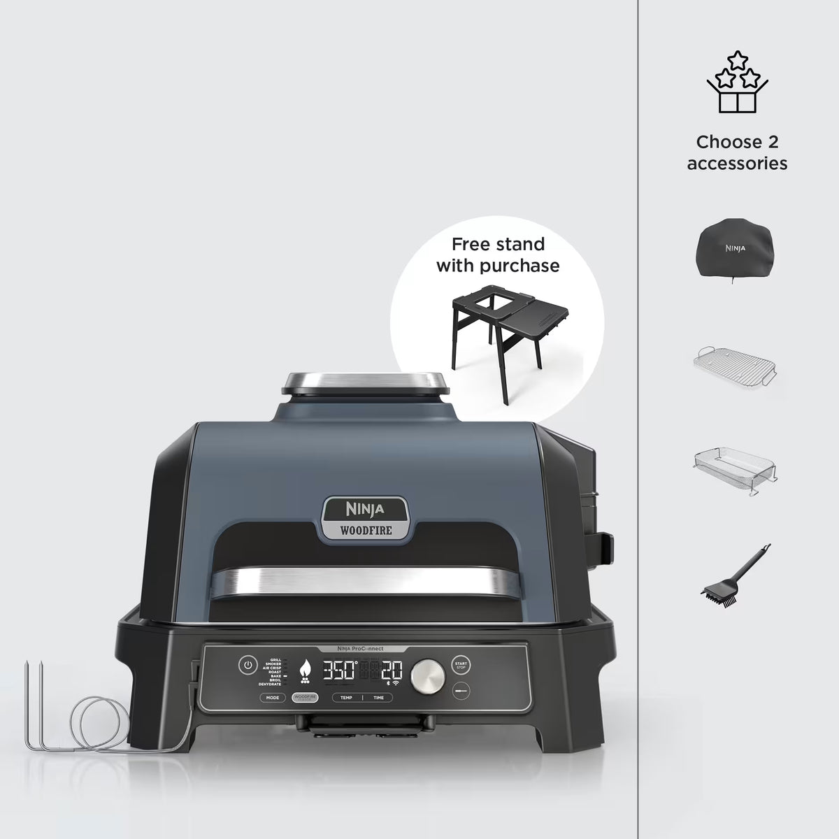 Ninja Woodfire Pro Connect™ XL Grill & Smoker Bundle
