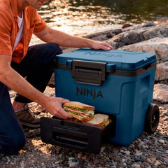 Ninja FrostVault™ 42qt Wheeled Cooler with Dry Zone, Cloud White - White