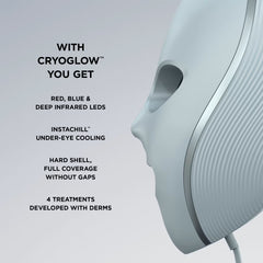 Shark CryoGlow™ LED Face Mask Bundle in Blue