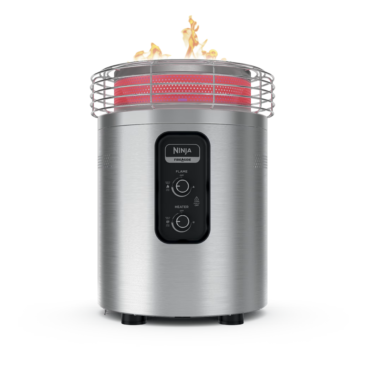 Ninja Fireside360™ Outdoor Heater & Fire Pit - Stainless Steel
