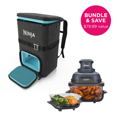 Ninja FrostVault™ Go Backpack Cooler & Crispi® Cooking System Bundle, Charcoal Gray