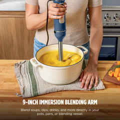 Ninja® Power Duo Immersion Blender with Whisk - Deep Navy