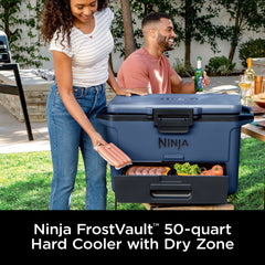 Ninja FrostVault™ 50qt Hard Cooler with Cold Dry Zone, Waterside Wind Down - Waterside Wind Down