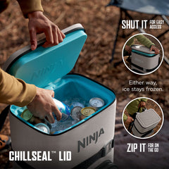 Ninja FrostVault™ Go Backpack Cooler & Crispi® Cooking System Bundle, Birch Beige
