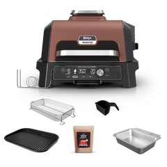 Ninja Woodfire Pro Connect™ Premium XL Outdoor Grill & Smoker, Barbeque Brown